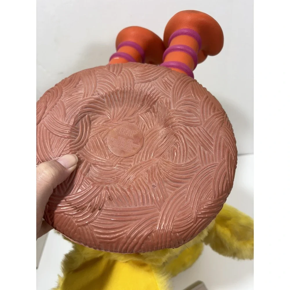 Vtg Sesame Street Big Bird 1986 Ideal Talking Toy + Book  For Repair Parts AS IS